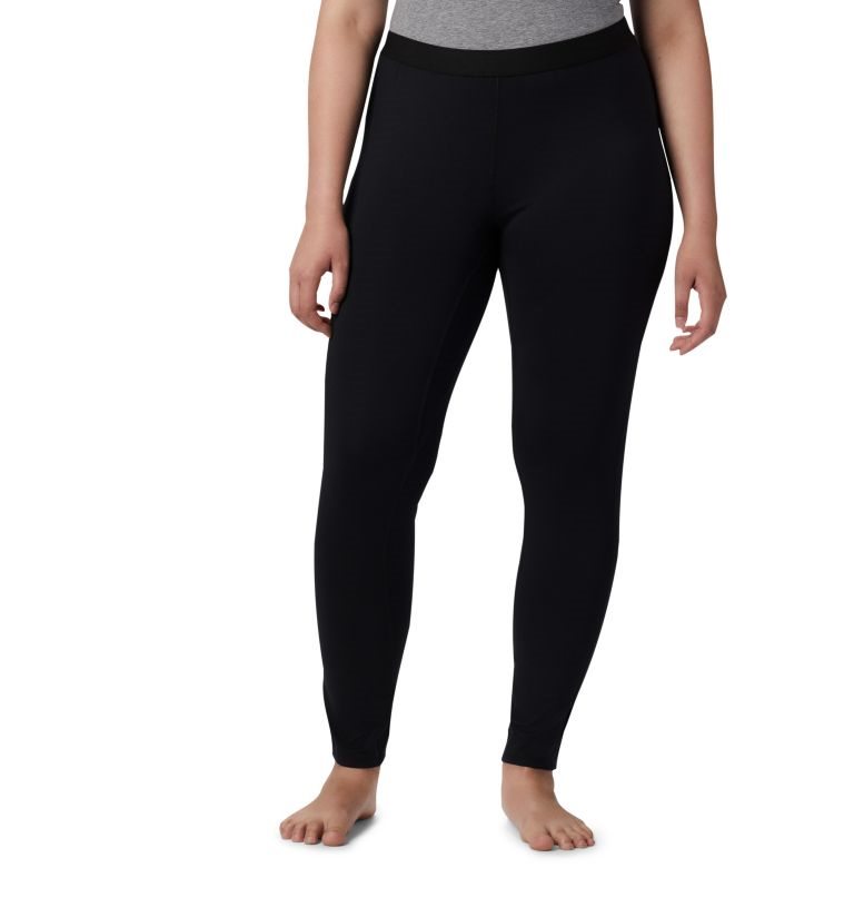 Women\'s Columbia Midweight Stretch Baselayer Tight Black | Plus Size CA-R58L0